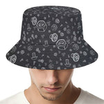 Mechanic Nuts and Bolts Pattern Print Bucket Hat