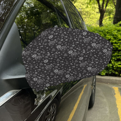 Mechanic Nuts and Bolts Pattern Print Car Side Mirror Covers