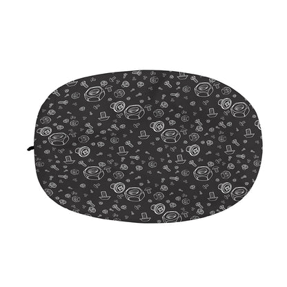 Mechanic Nuts and Bolts Pattern Print Car Side Mirror Covers