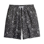 Mechanic Nuts and Bolts Pattern Print Cotton Shorts