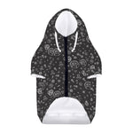 Mechanic Nuts and Bolts Pattern Print Dog Zip Up Hoodie