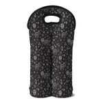 Mechanic Nuts and Bolts Pattern Print Double Neoprene Wine Tote