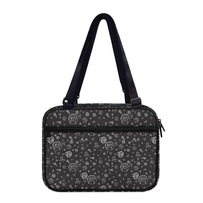 Mechanic Nuts and Bolts Pattern Print Double Strap Bible Bag
