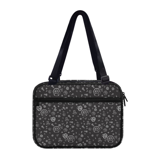 Mechanic Nuts and Bolts Pattern Print Double Strap Bible Bag