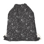 Mechanic Nuts and Bolts Pattern Print Drawstring Bag