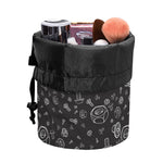 Mechanic Nuts and Bolts Pattern Print Drawstring Makeup Bag