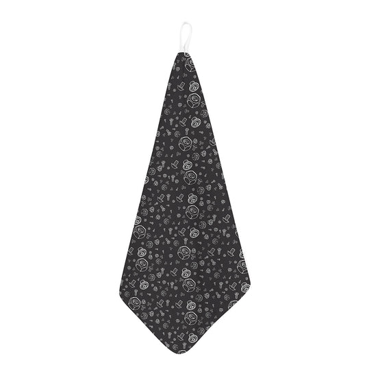 Mechanic Nuts and Bolts Pattern Print Hand Towel