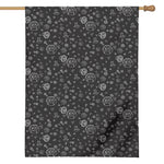 Mechanic Nuts and Bolts Pattern Print House Flag