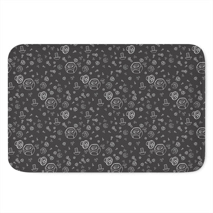 Mechanic Nuts and Bolts Pattern Print Indoor Door Mat