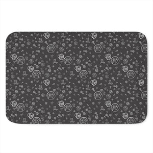 Mechanic Nuts and Bolts Pattern Print Indoor Door Mat