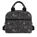 Mechanic Nuts and Bolts Pattern Print Insulated Lunch Bag