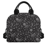 Mechanic Nuts and Bolts Pattern Print Insulated Lunch Bag