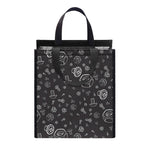 Mechanic Nuts and Bolts Pattern Print Insulated Lunch Tote