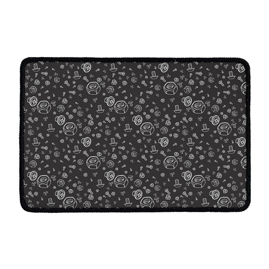 Mechanic Nuts and Bolts Pattern Print Kitchen Mat