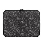 Mechanic Nuts and Bolts Pattern Print Laptop Sleeve