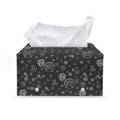 Mechanic Nuts and Bolts Pattern Print Leather Tissue Box Cover