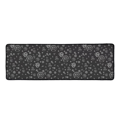Mechanic Nuts and Bolts Pattern Print Long Kitchen Mat