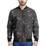 Mechanic Nuts and Bolts Pattern Print Men's Bomber Jacket