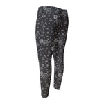 Mechanic Nuts and Bolts Pattern Print Men's Compression Pants