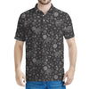 Mechanic Nuts and Bolts Pattern Print Men's Polo Shirt