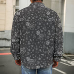 Mechanic Nuts and Bolts Pattern Print Men's Shirt Jacket