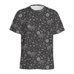 Mechanic Nuts and Bolts Pattern Print Men's Sports T-Shirt