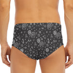 Mechanic Nuts and Bolts Pattern Print Men's Triangle Swim Briefs