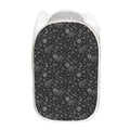 Mechanic Nuts and Bolts Pattern Print Mesh Laundry Hamper