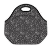 Mechanic Nuts and Bolts Pattern Print Neoprene Lunch Bag