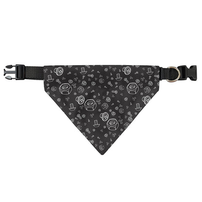 Mechanic Nuts and Bolts Pattern Print Over The Collar Dog Bandana