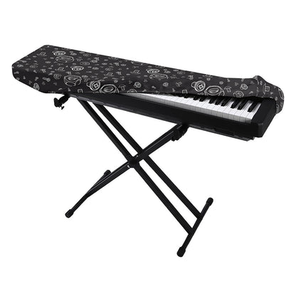 Mechanic Nuts and Bolts Pattern Print Piano Keyboard Cover