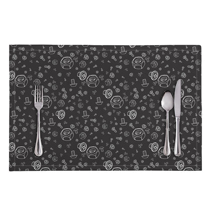 Mechanic Nuts and Bolts Pattern Print Placemat