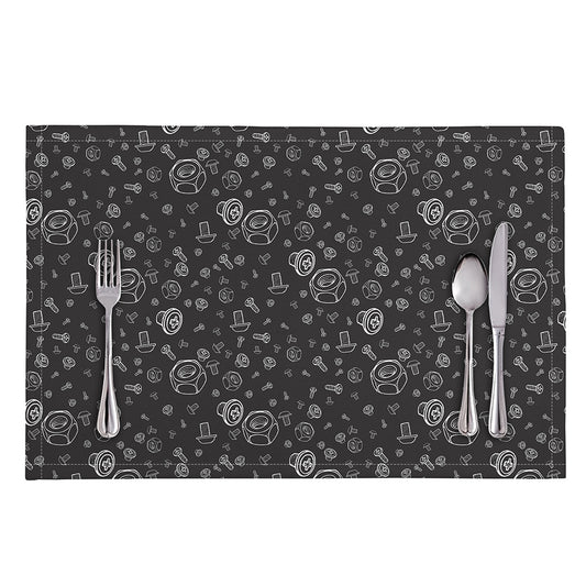 Mechanic Nuts and Bolts Pattern Print Placemat