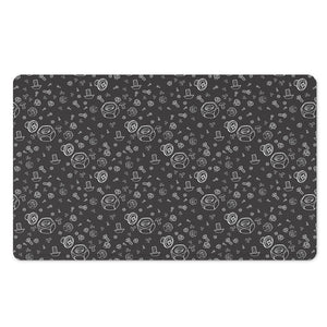 Mechanic Nuts and Bolts Pattern Print Polyester Doormat