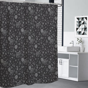 Mechanic Nuts and Bolts Pattern Print Premium Shower Curtain