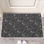 Mechanic Nuts and Bolts Pattern Print Rubber Doormat