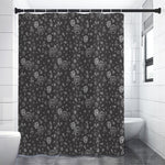 Mechanic Nuts and Bolts Pattern Print Shower Curtain