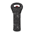 Mechanic Nuts and Bolts Pattern Print Single Neoprene Wine Tote
