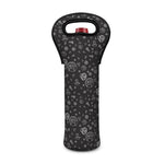 Mechanic Nuts and Bolts Pattern Print Single Neoprene Wine Tote