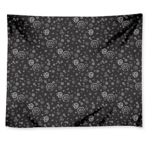 Mechanic Nuts and Bolts Pattern Print Tapestry