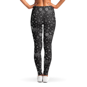 Mechanic Nuts and Bolts Pattern Print Women's Leggings