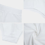 Black And White Dachshund Pattern Print Men's Briefs