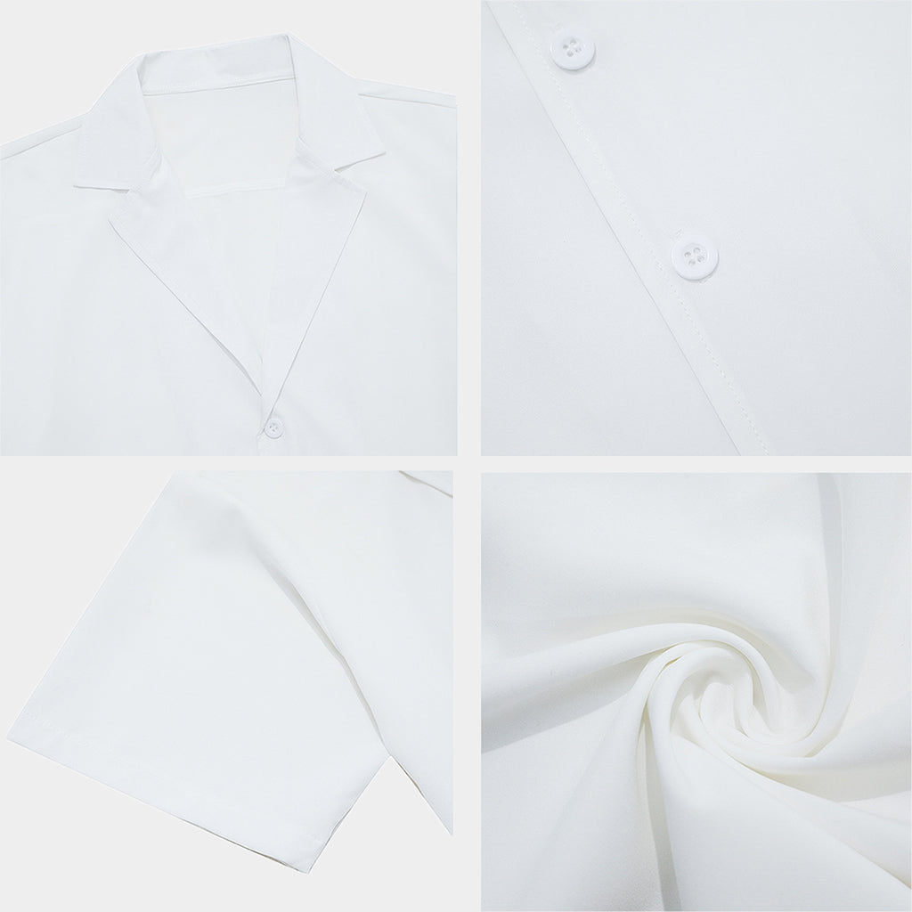 Dark Purple Rose Print Men's Deep V-Neck Shirt