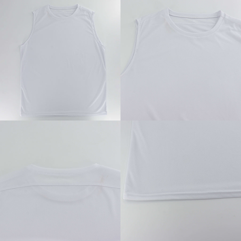 Turquoise And Green Acid Melt Print Men's Fitness Tank Top