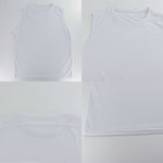 Black And White Floral Glen Plaid Print Men's Fitness Tank Top