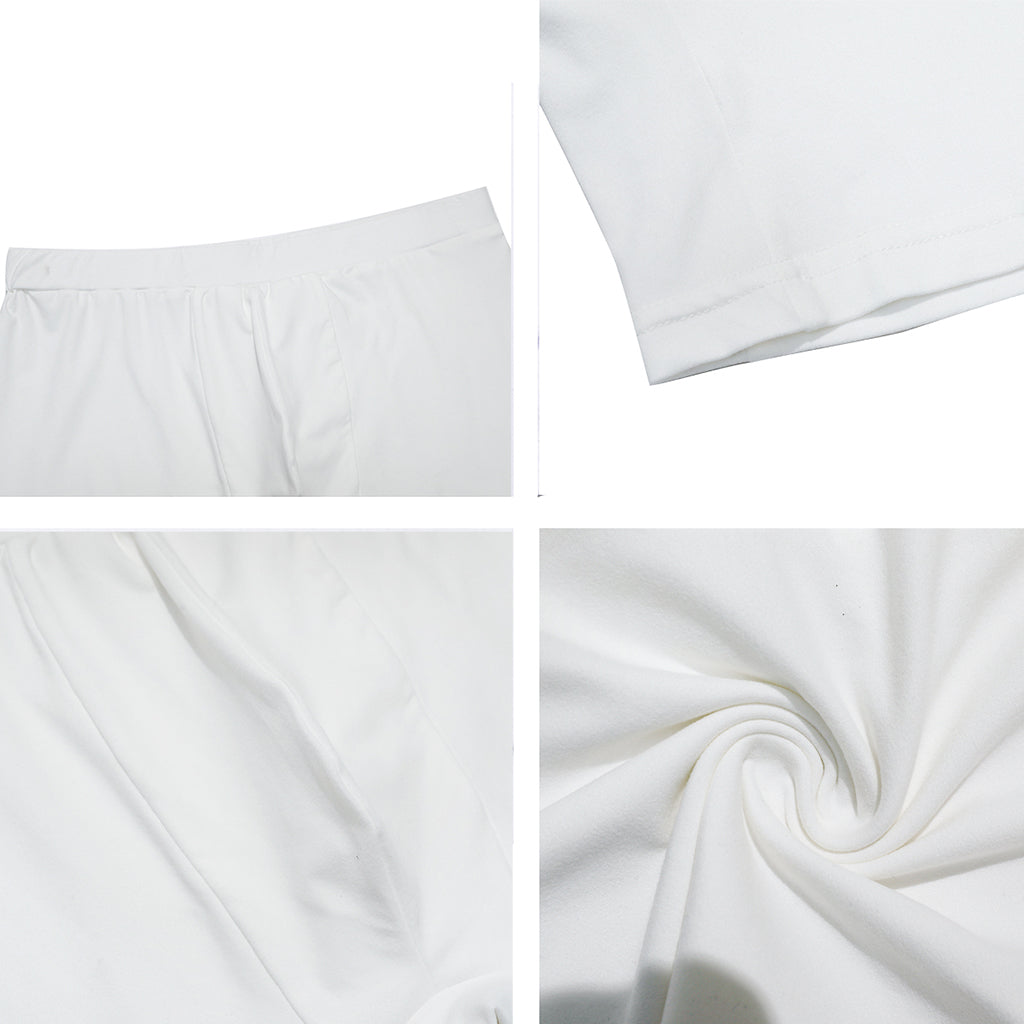 Pink White And Blue Argyle Pattern Print Men's Long Boxer Briefs