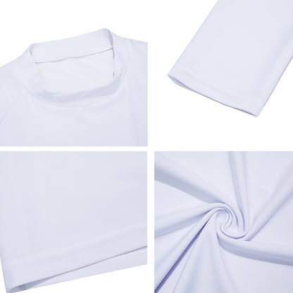 Cute Pink Pig Pattern Print Men's Long Sleeve Rash Guard