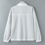 White And Black Music Note Pattern Print Men's Shirt Jacket