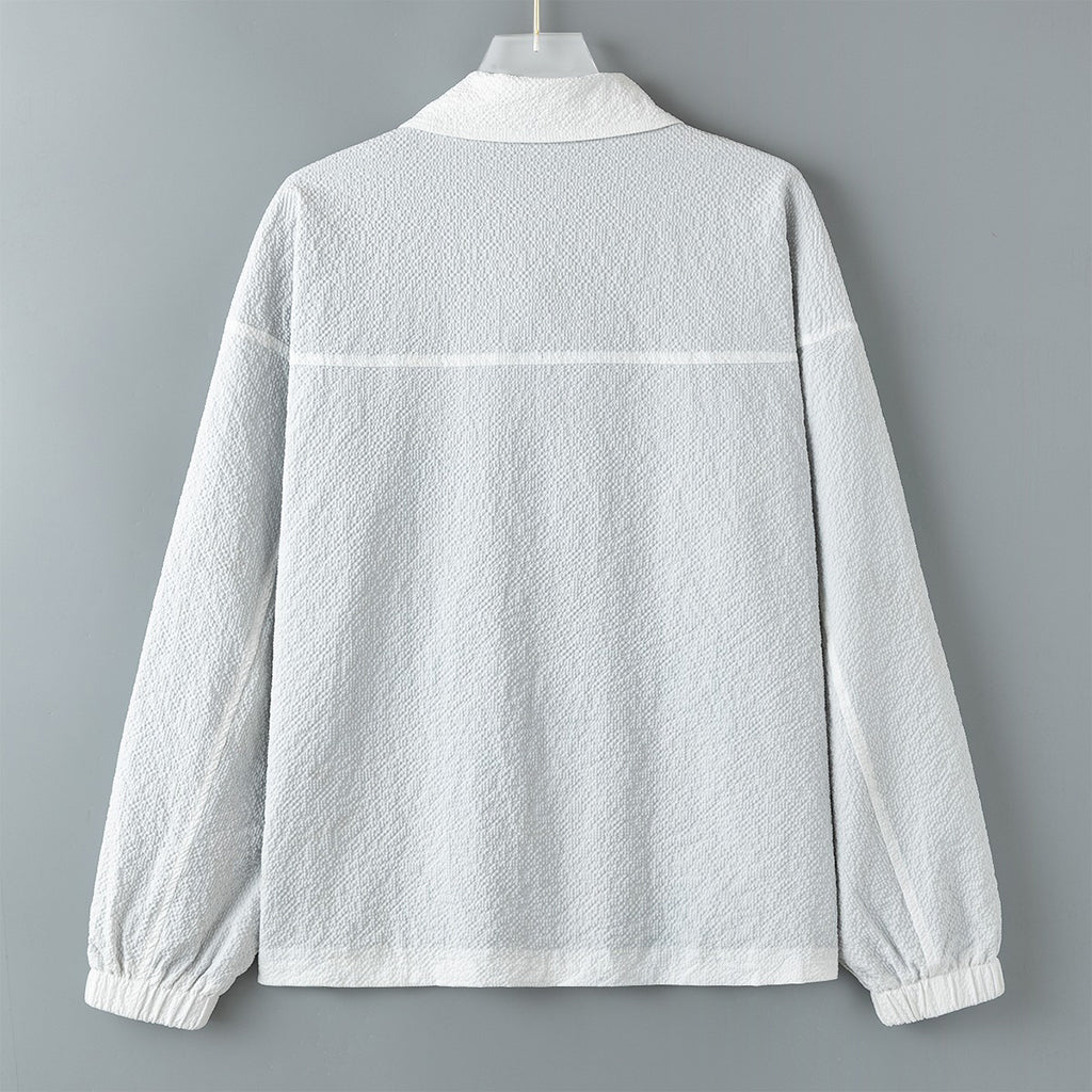 Brick Floral Bohemian Pattern Print Men's Shirt Jacket