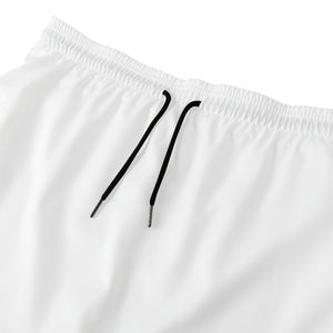 White And Black Pisces Sign Print Men's Swim Trunks